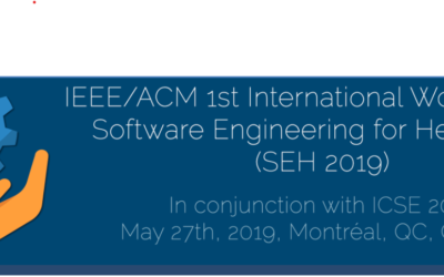 SEH 2019: 1st ICSE Workshop on Software Engineering for Healthcare